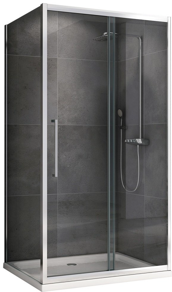 Душевое ограждение Abber двухстенное Душевой уголок ABBER Schwarzer Diamant AG30160H-S100, 1600х1000х1950 мм купить,NaN