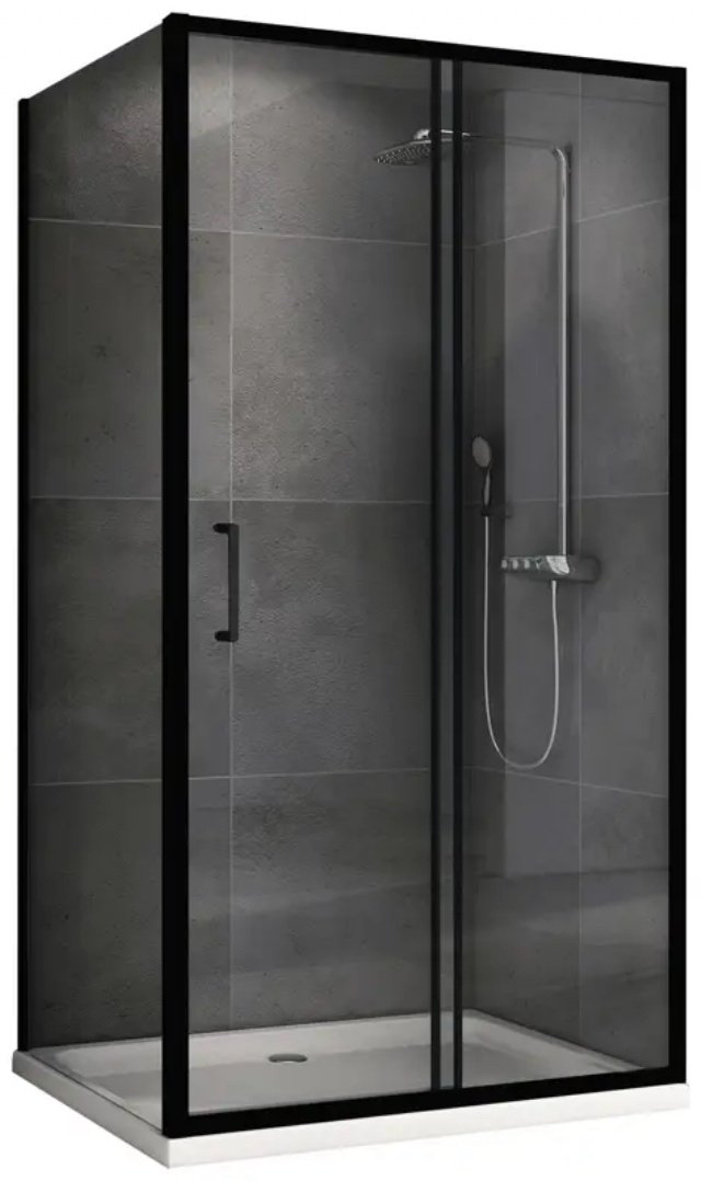Душевое ограждение Abber трехстенное AG30130B5-S60B5 , 1300х1900 мм