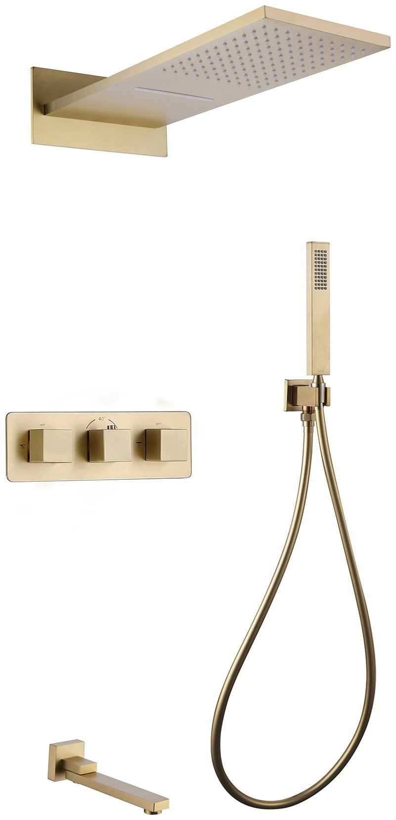 Abber душевой набор (гарнитур) Daheim AF8253G