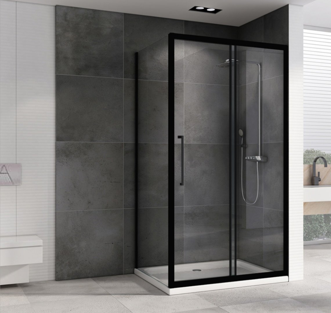 Душевое ограждение Abber трехстенное AG30130BH-S50B, 1300х1950 мм купить,NaN