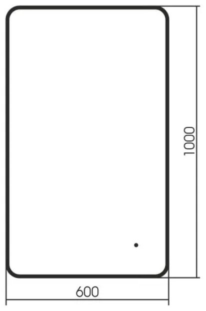 Зеркало настенное Abber 60x100 см - ForteMarket Зеркало настенное Abber 60x100 см купить,0