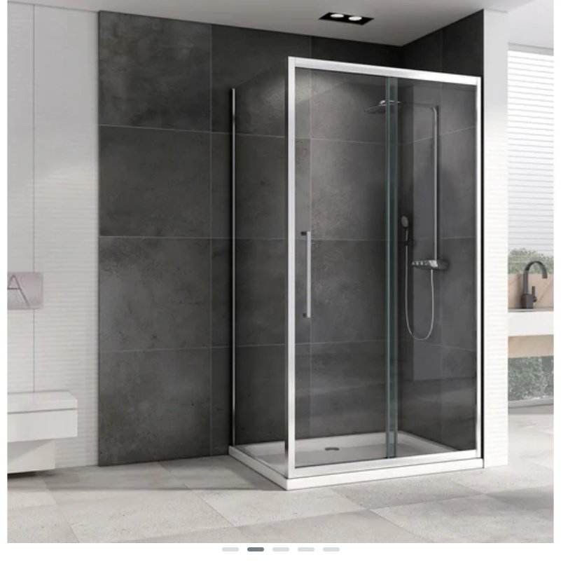 Душевое ограждение Abber трехстенное AG30130H-S50-S50, 1300х1950 мм купить,NaN