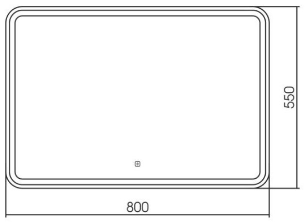 Зеркало настенное Abber 80x55 см - ForteMarket Зеркало настенное Abber 80x55 см купить,0