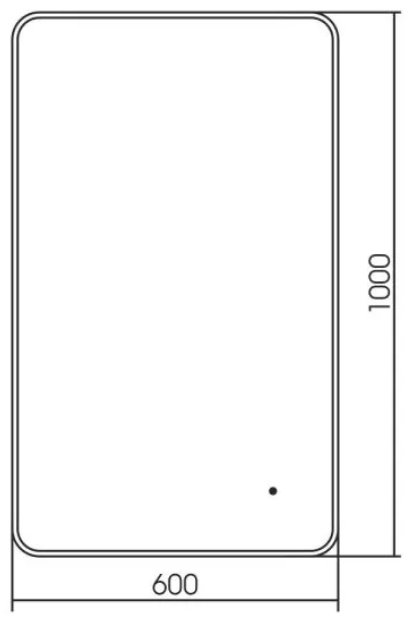 Зеркало настенное Abber See AG6112SCG 60x100см купить,244100