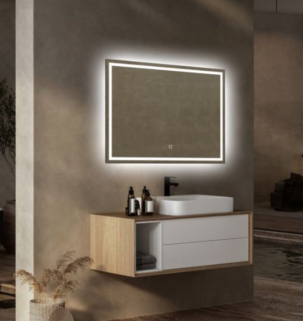 Зеркало настенное Abber 80x60 см - ForteMarket Зеркало настенное Abber 80x60 см купить,0