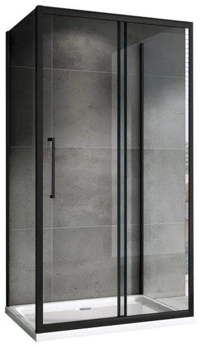 Душевое ограждение Abber трехстенное AG30140BH-S70B-S70B, 700х1950 мм
