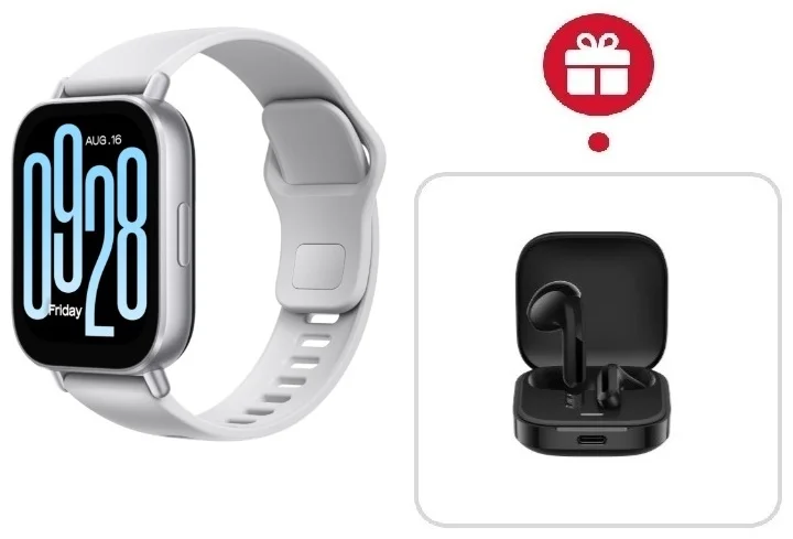 Смарт-часы Redmi Watch 5 Active 51мм серебристый-серый + подарок купить,NaN