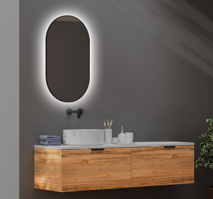 Зеркало настенное Abber 55x105 см купить,226900