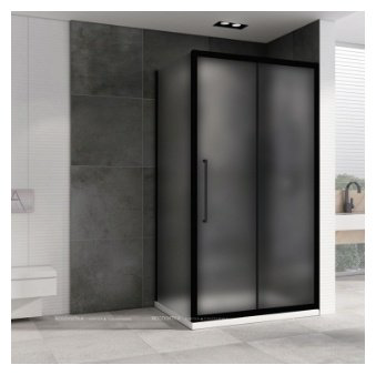 Душевое ограждение Abber двухстенное AG30160BMH-S90BM, 900х1950 мм купить,NaN