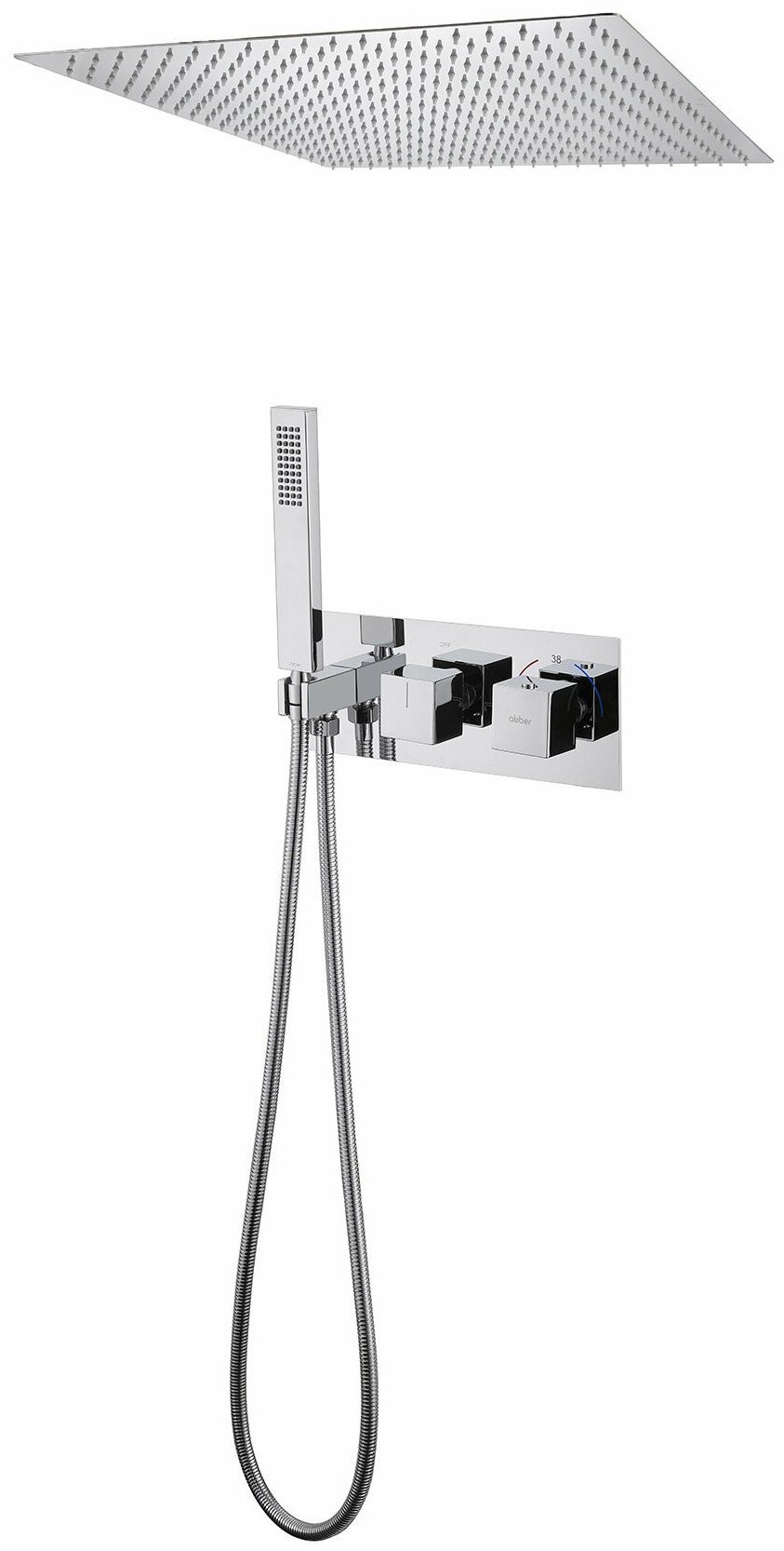 Душевая система Abber Daheim AF8255 хром