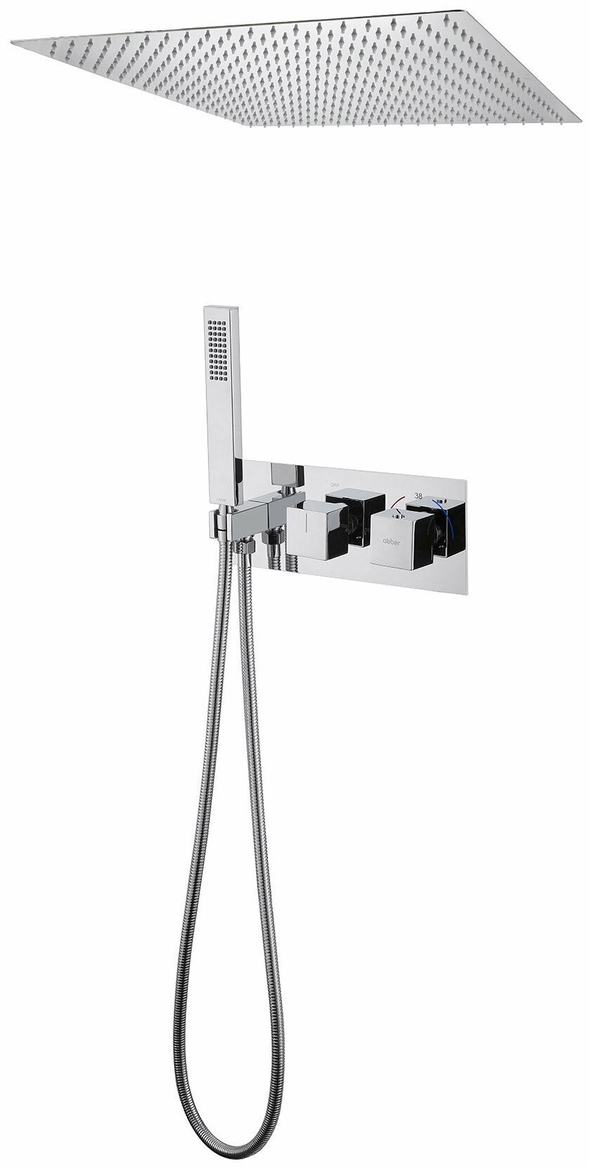 Душевая система Abber Daheim AF8255 хром