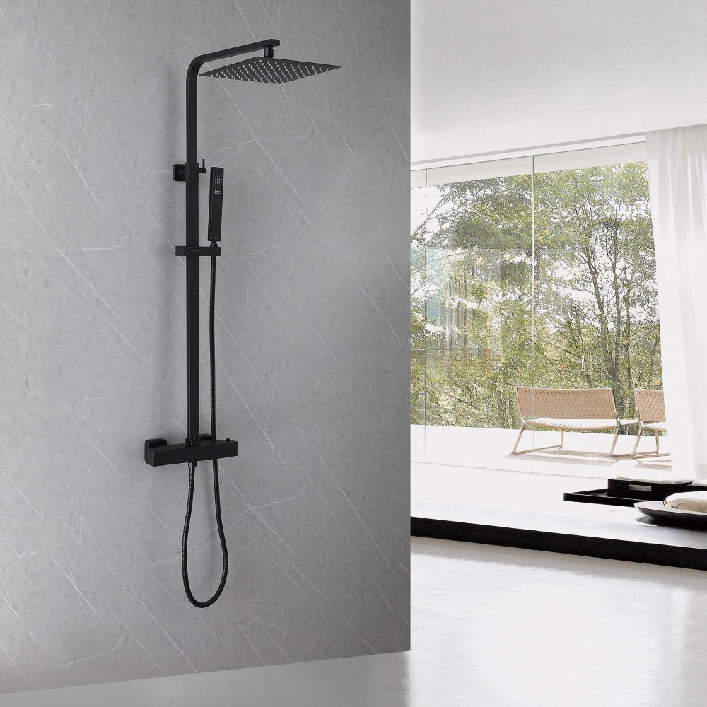 Душевая стойка Abber Daheim AF8260B черный матовый