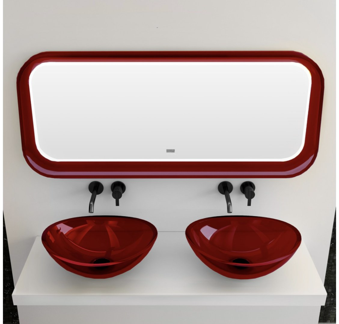 Зеркало настенное Abber Kristall AT6702Rubin 50x120см купить,NaN