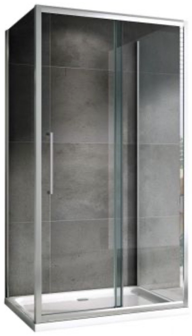 Душевое ограждение Abber трехстенное AG30140H-S50-S50, 1400х1950 мм купить,NaN