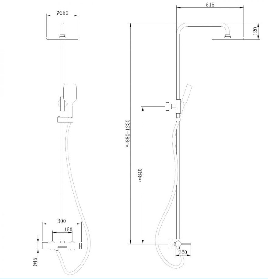 Душевая стойка Abber Emotion AF8816 хром купить,NaN