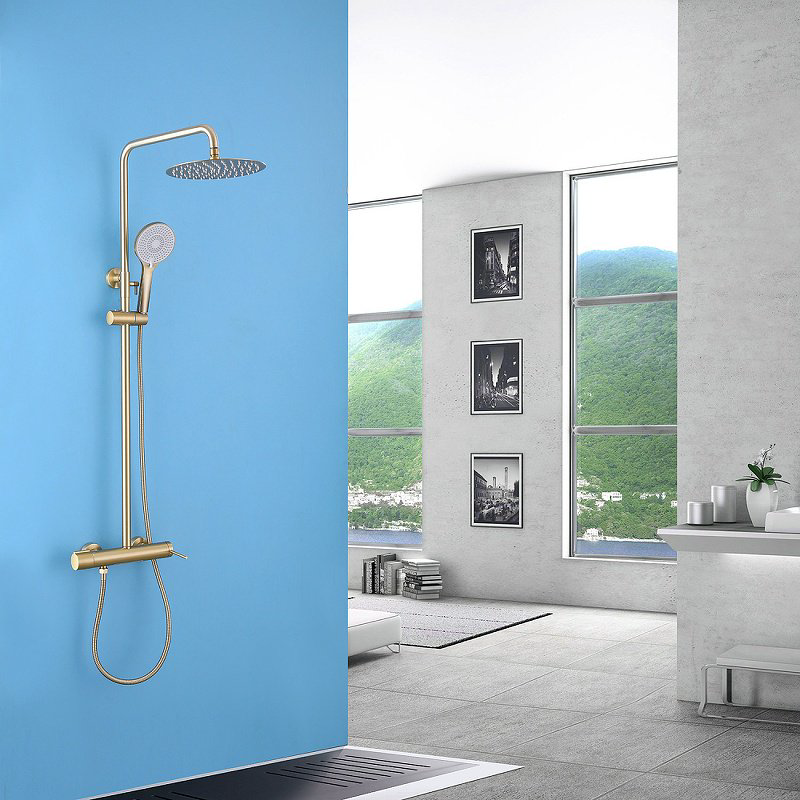 Душевая стойка Abber Emotion AF8816GL золото купить,365500