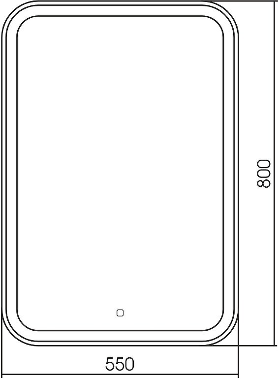 Зеркало настенное Abber See AG6105S 55x80см купить,139400