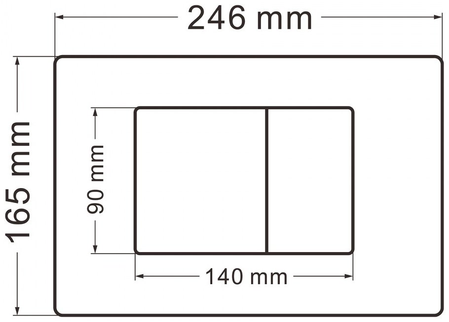 Abber кнопка смыва AC0120MW купить,0