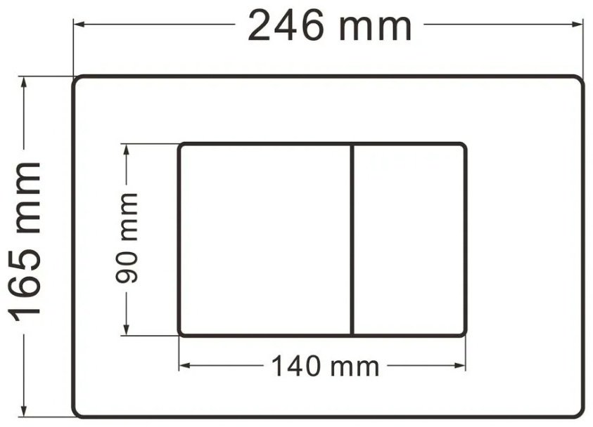 Abber кнопка смыва AC0120NG
