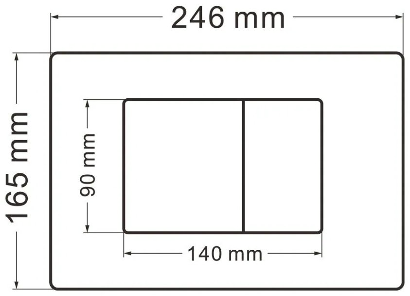 Abber кнопка смыва AC0120NG