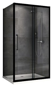 Душевое ограждение Abber двухстенное AG30170BH-S50B, 500х1950 мм купить,NaN