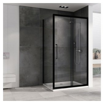 Душевое ограждение Abber двухстенное AG30170BH-S50B, 500х1950 мм купить,NaN