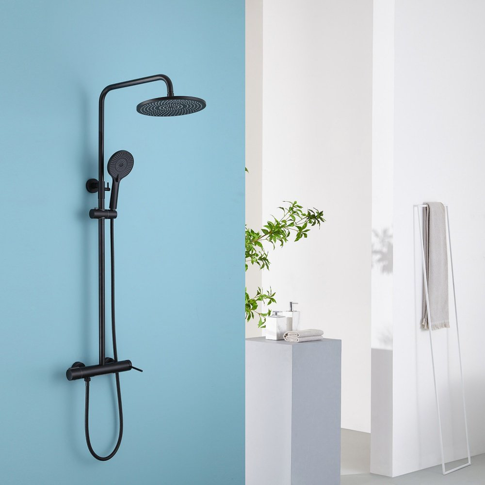 Душевая стойка Abber Emotion AF8816B черная купить,300300