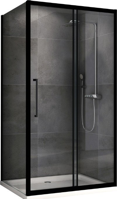 Душевое ограждение Abber двухстенное AG30170BH-S60B, 600х1950 мм