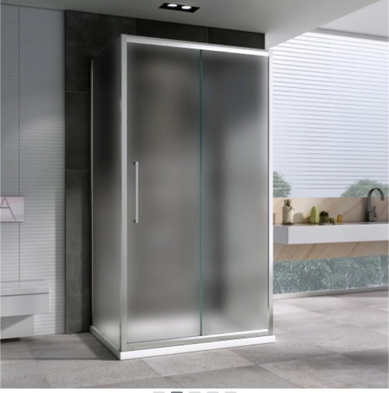 Душевое ограждение Abber трехстенное AG30140MH-S60M-S60M, 1400х1950 мм купить,0