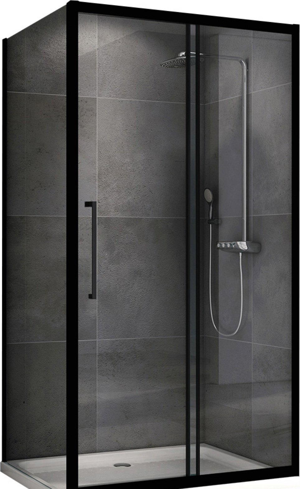 Душевое ограждение Abber двухстенное AG30170BH-S70B, 700х1950 мм купить,NaN