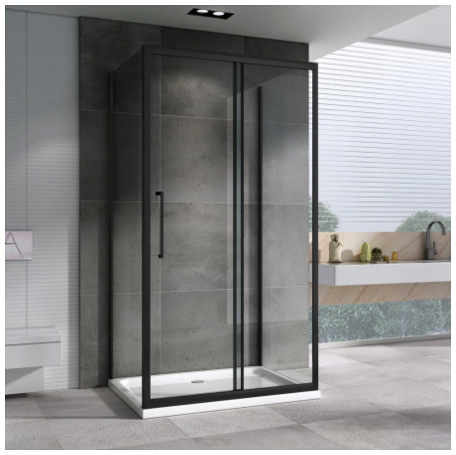 Душевое ограждение Abber трехстенное AG30150BH-S50B-S50B, 1500х1950 мм купить,NaN