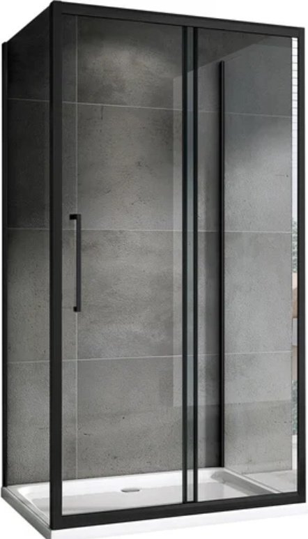 Душевое ограждение Abber трехстенное AG30150BH-S60B-S60B, 1500х1950 мм купить,NaN