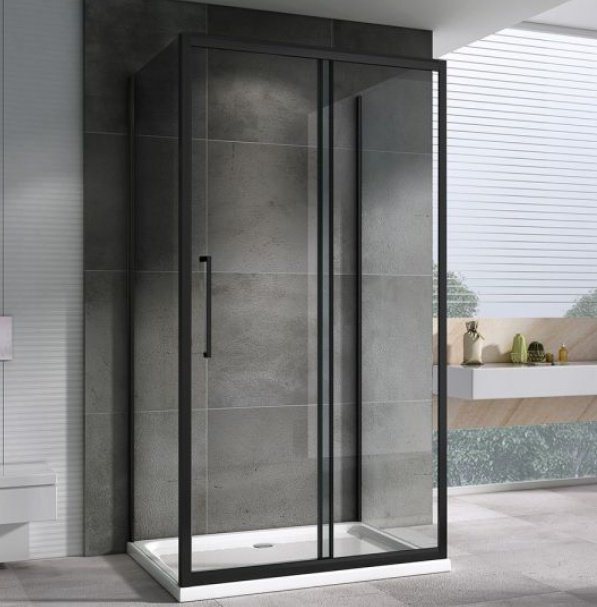 Душевое ограждение Abber трехстенное AG30150BH-S90B-S90B, 900х1950 мм купить,NaN