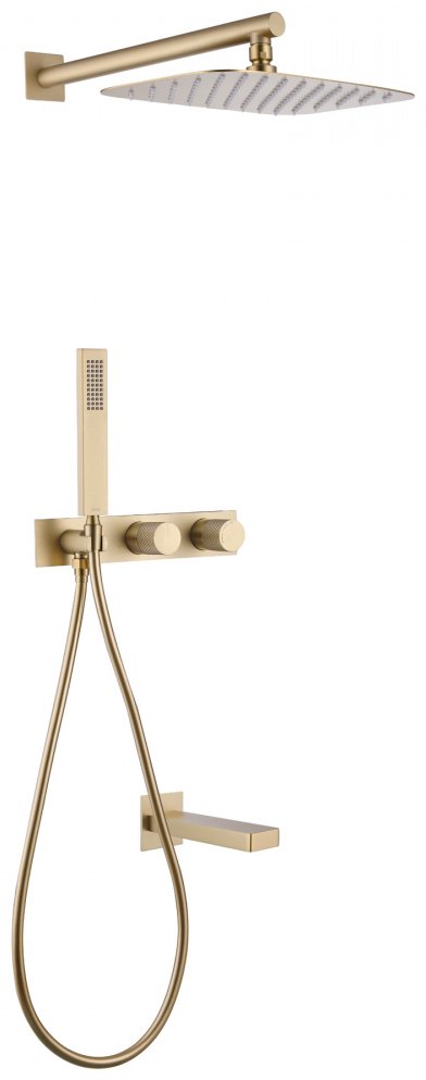 Душевая система Abber Rund AF8717G золотой