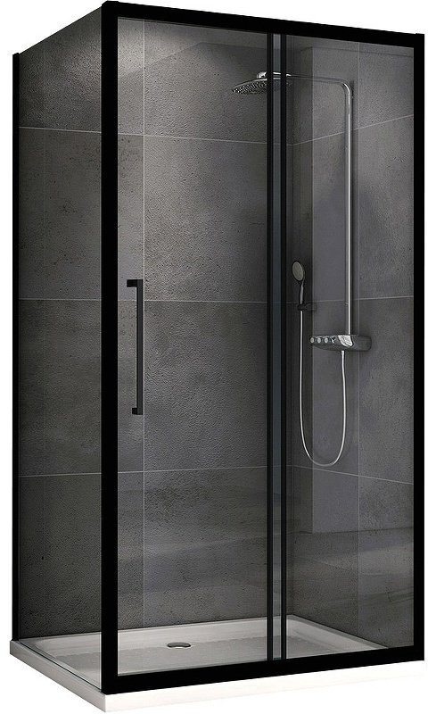 Душевое ограждение Abber двухстенное AG30170BH-S80B-S80B , 1700х1950 мм купить,NaN
