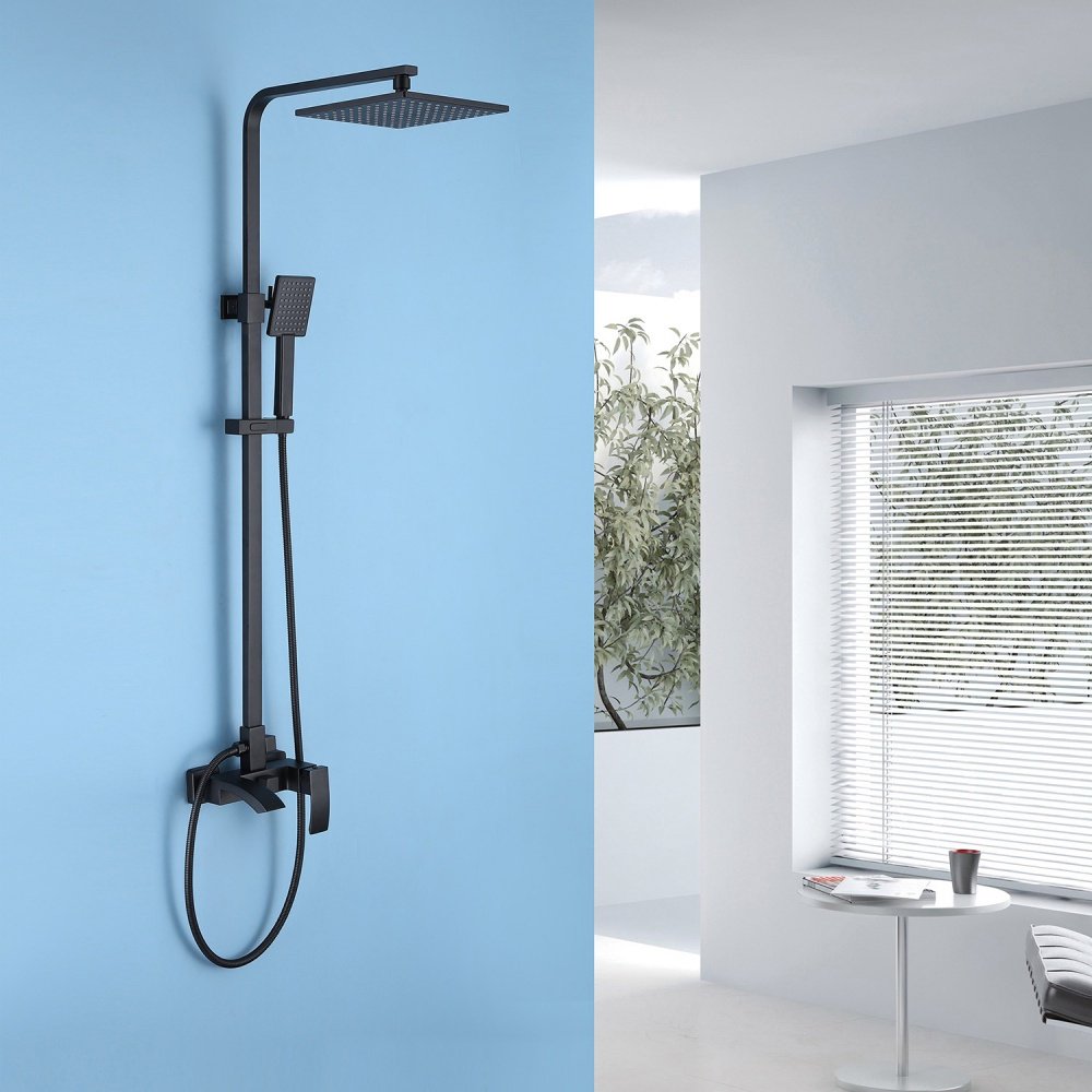 Душевая стойка Abber Wasserfall AF8616B графит купить,NaN
