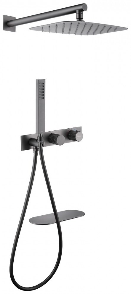 Душевая система Abber Rund AF8750NG графит купить,NaN