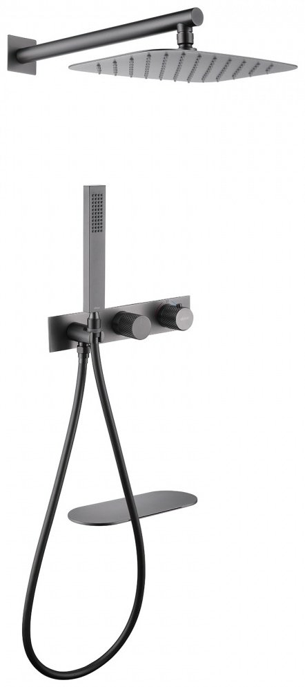 Душевая система Abber Rund AF8750NG графит купить,NaN