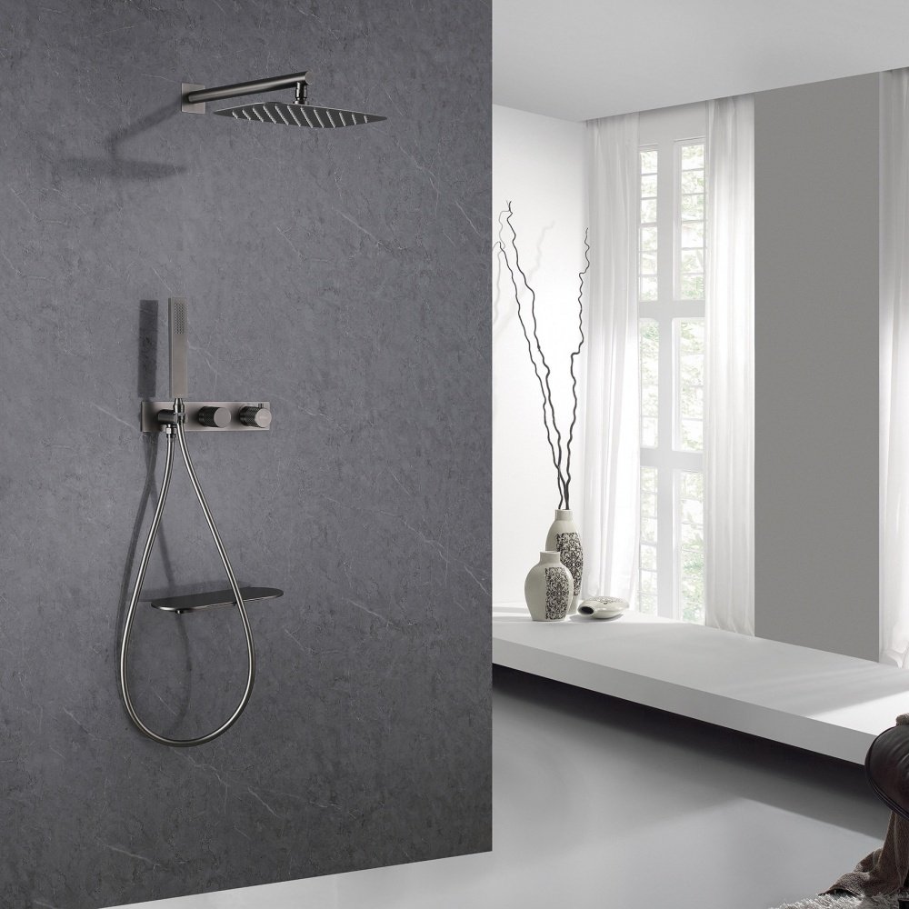 Душевая система Abber Rund AF8750NG графит купить,NaN