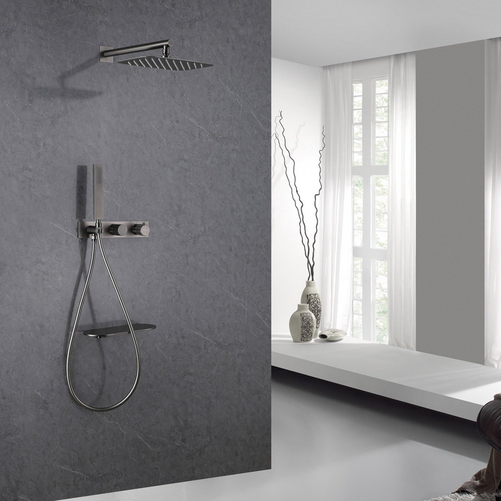 Душевая система Abber Rund AF8750NG графит купить,NaN