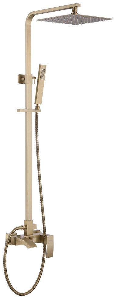 Душевая стойка Abber Wasserfall AF8616G золото