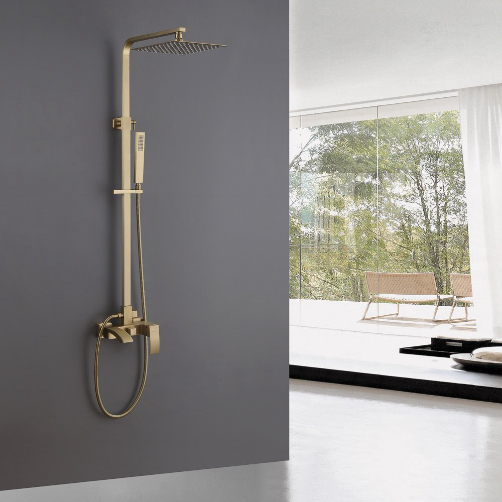 Душевая стойка Abber Wasserfall AF8616G золото купить,420420