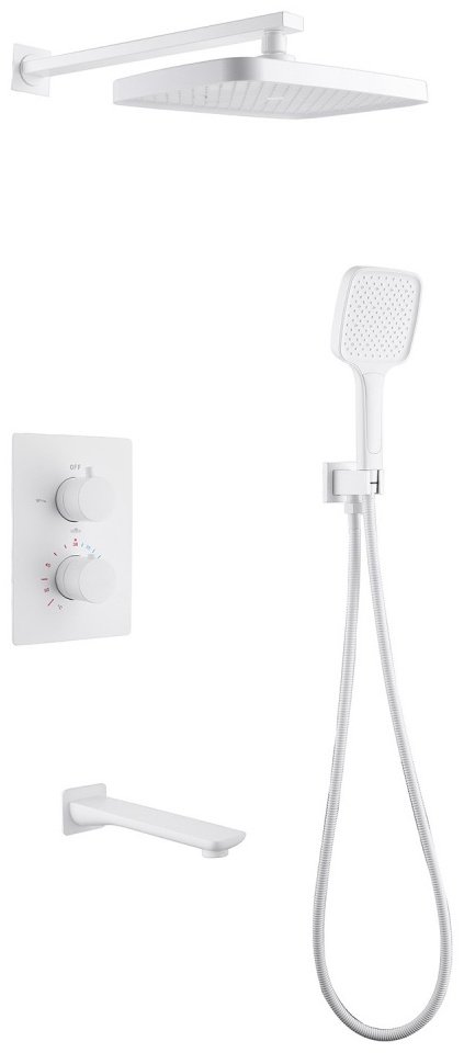 Душевая система Abber Weiss Insel AF8050W белая