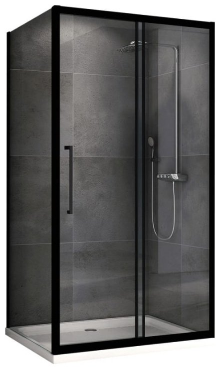 Душевое ограждение Abber трехстенное AG30160BH-S60B, 1600х1950 мм