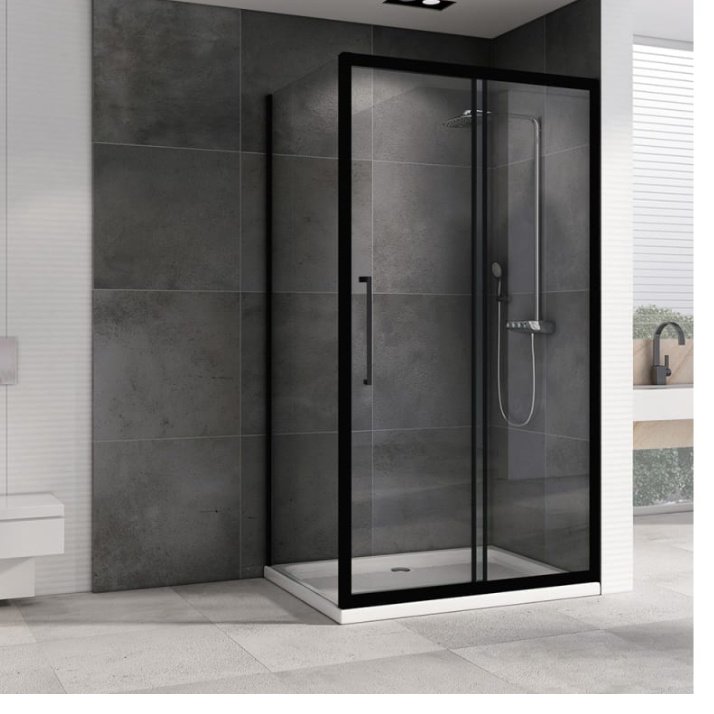 Душевое ограждение Abber трехстенное AG30160BH-S60B, 1600х1950 мм купить,NaN