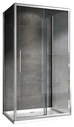 Душевое ограждение Abber трехстенное AG30160H-S100-S100, 1000х1950 мм