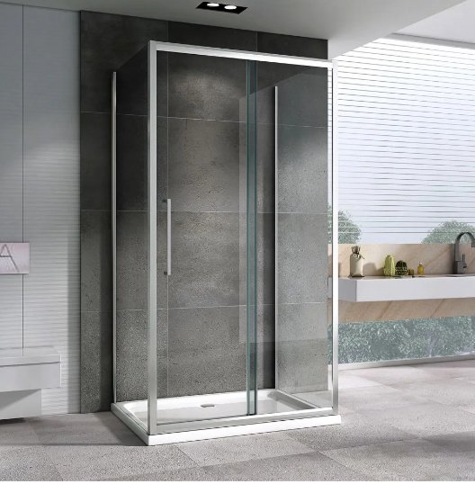 Душевое ограждение Abber трехстенное AG30160H-S100-S100, 1000х1950 мм купить,NaN