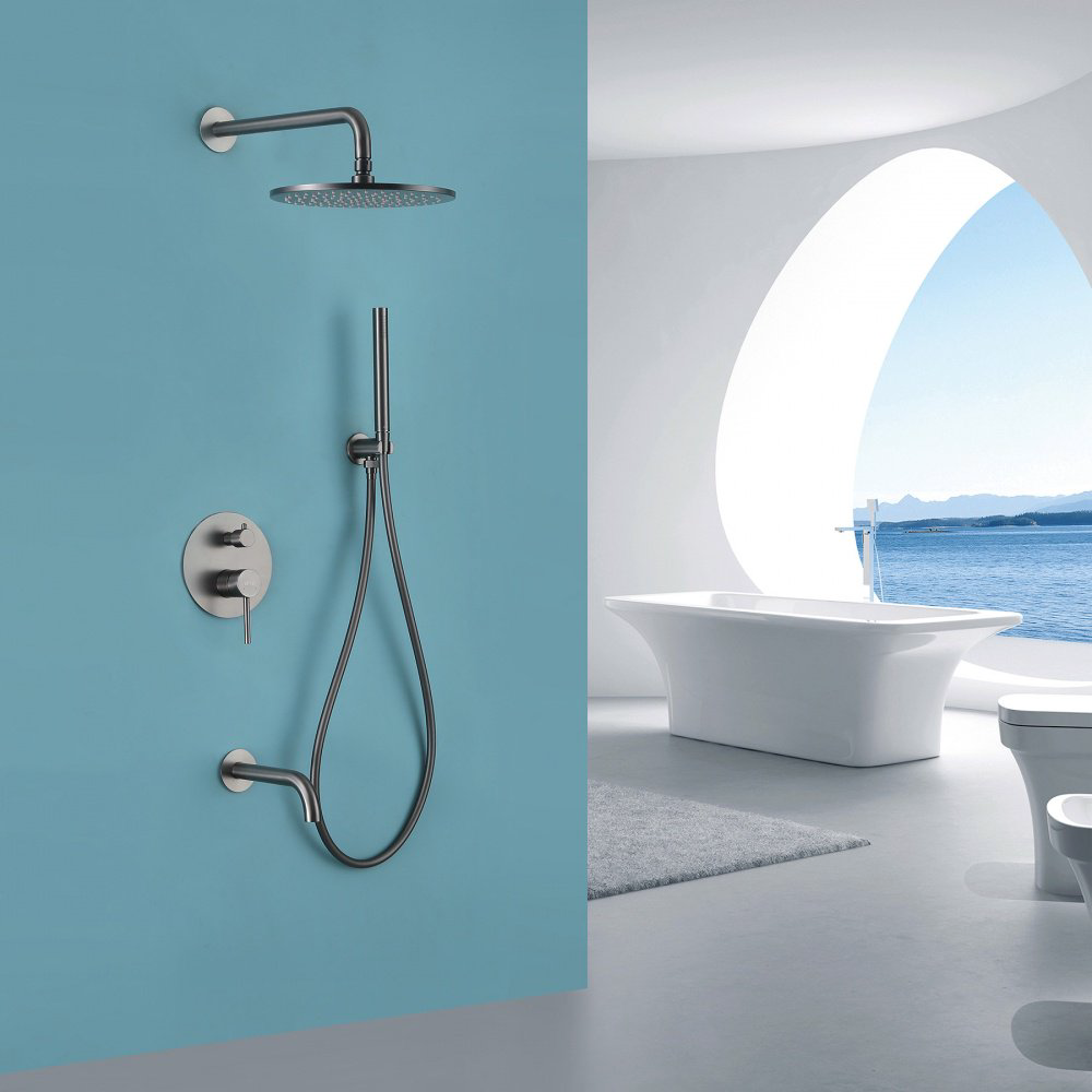 Душевая система Abber Wasser Kreis AF8117NG графит купить,364400