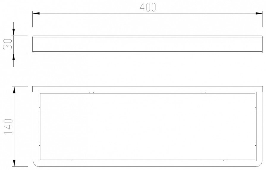 Abber полка Westen AA1759G 1 шт, нержавеющая сталь, стекло