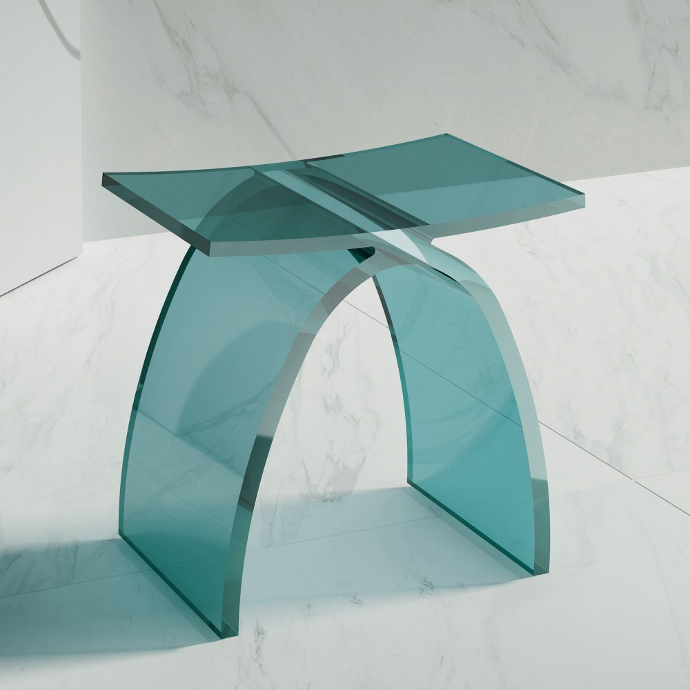 Abber сиденье для ванны Kristall AT1739 Aquamarin бирюзовый, прозрачный купить,NaN